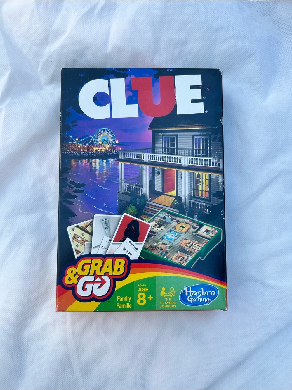 Hasbro CLUE Grab & Go Travel Board Game - Blue